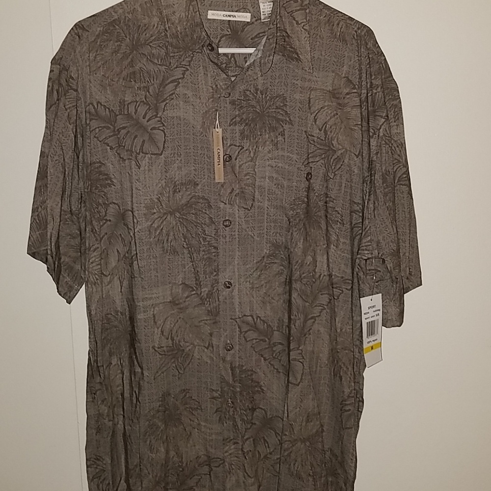 Mens button up short sleeve shirt